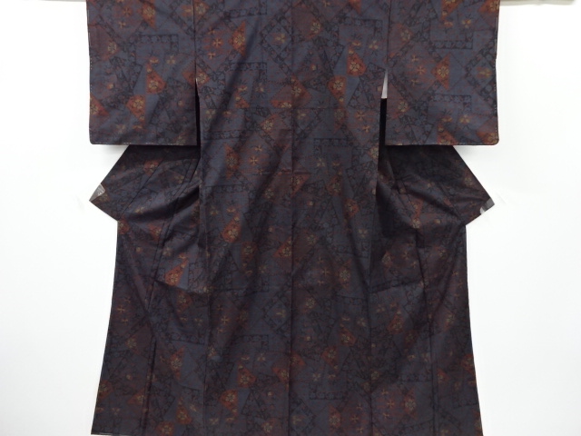 JAPANESE KIMONO / UNUSED DORO OSHIMA TSUMUGI 